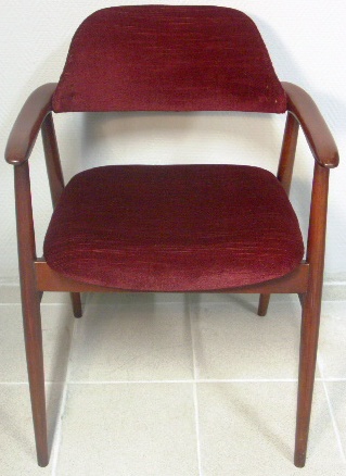 Mahogany armchair. 1950's.